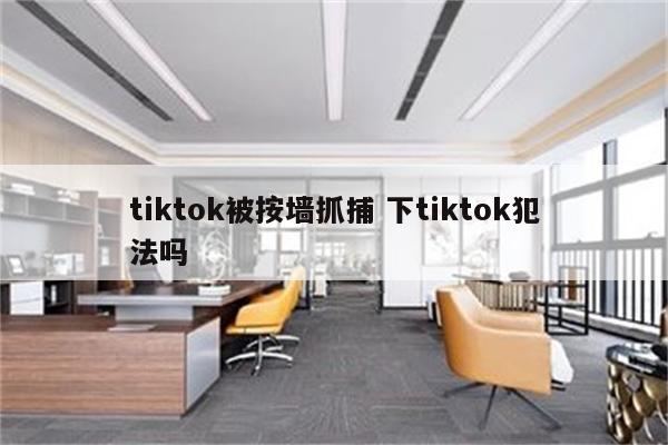 tiktok被按墙抓捕 下tiktok犯法吗