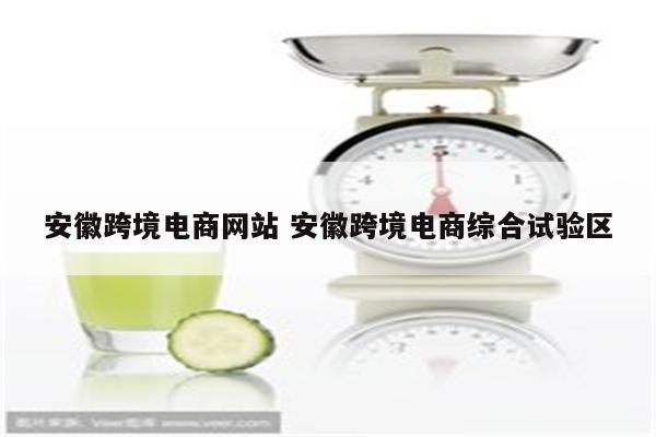 安徽跨境电商网站 安徽跨境电商综合试验区