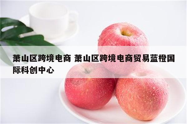 萧山区跨境电商 萧山区跨境电商贸易蓝橙国际科创中心