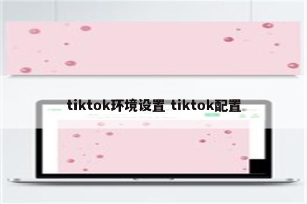 tiktok环境设置 tiktok配置