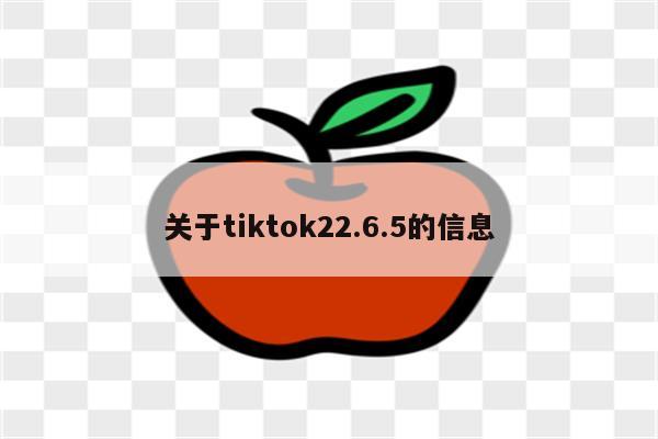 关于tiktok22.6.5的信息