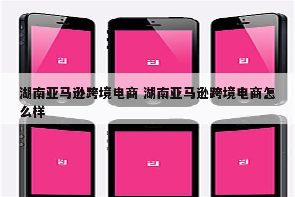 湖南亚马逊跨境电商 湖南亚马逊跨境电商怎么样