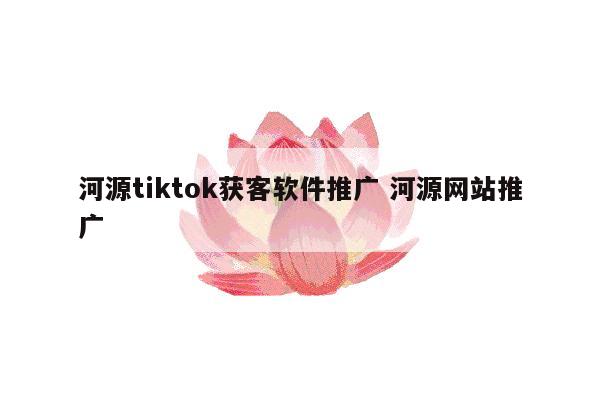 河源tiktok获客软件推广 河源网站推广