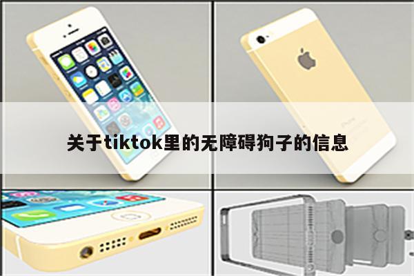 关于tiktok里的无障碍狗子的信息