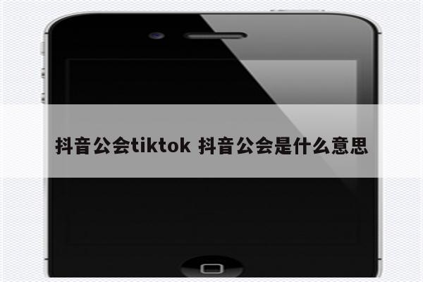 抖音公会tiktok 抖音公会是什么意思