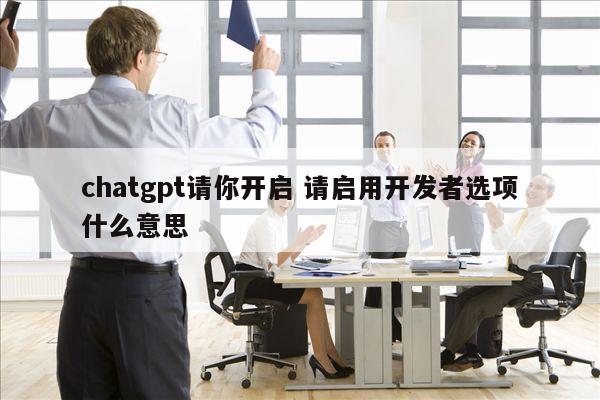 chatgpt请你开启 请启用开发者选项什么意思