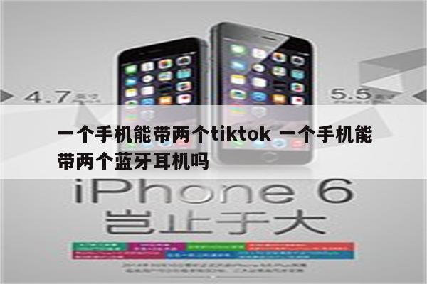 一个手机能带两个tiktok 一个手机能带两个蓝牙耳机吗