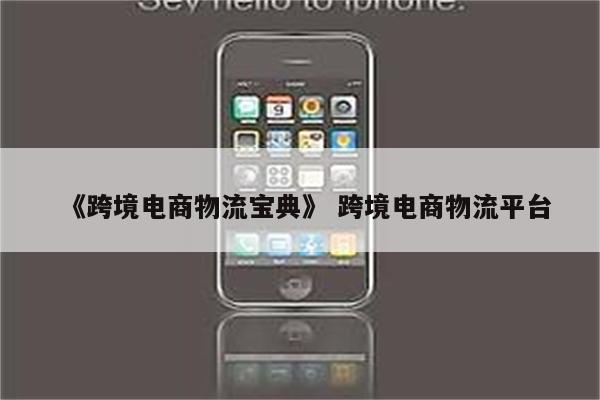 《跨境电商物流宝典》 跨境电商物流平台