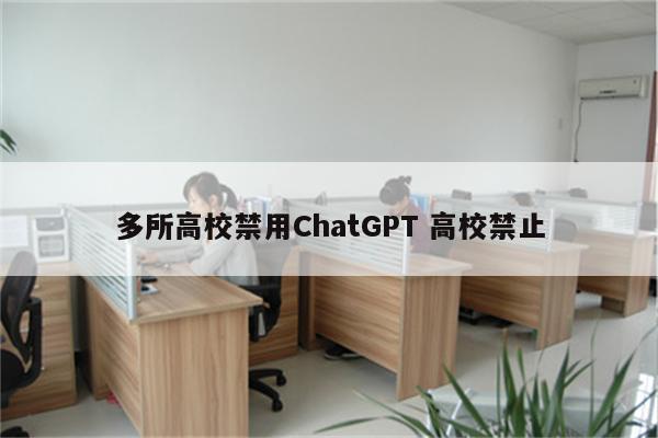 多所高校禁用ChatGPT 高校禁止