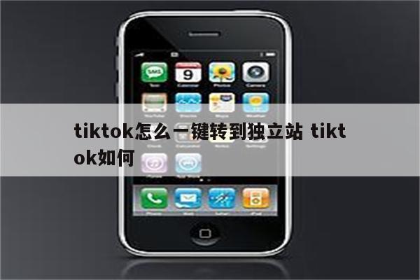 tiktok怎么一键转到独立站 tiktok如何