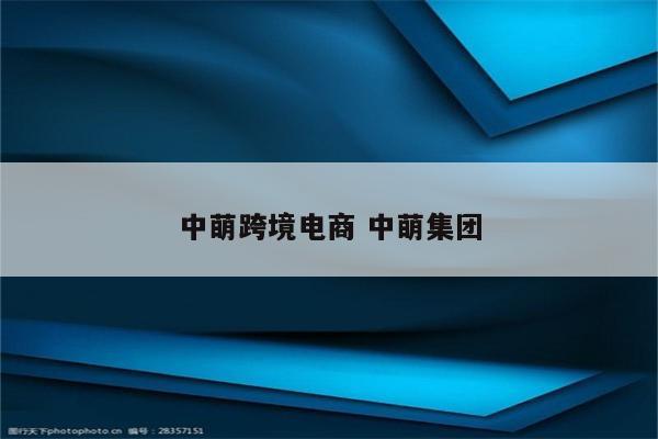 中萌跨境电商 中萌集团