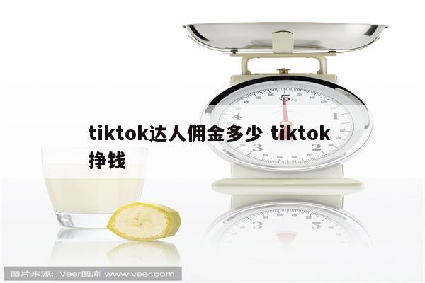 tiktok达人佣金多少 tiktok 挣钱