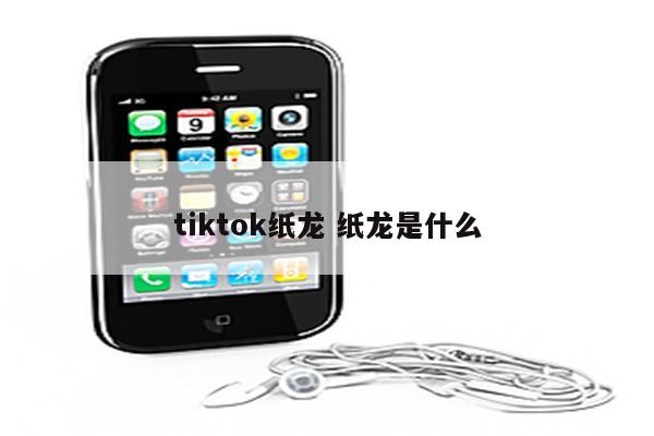 tiktok纸龙 纸龙是什么