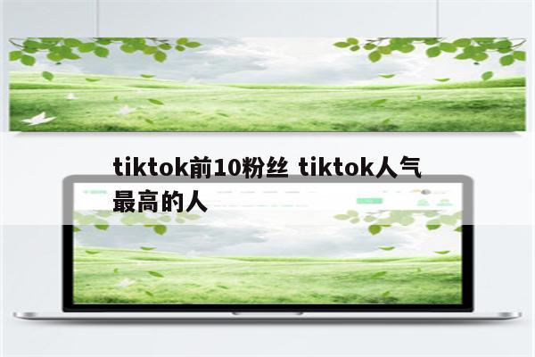 tiktok前10粉丝 tiktok人气最高的人