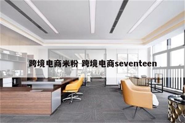 跨境电商米粉 跨境电商seventeen