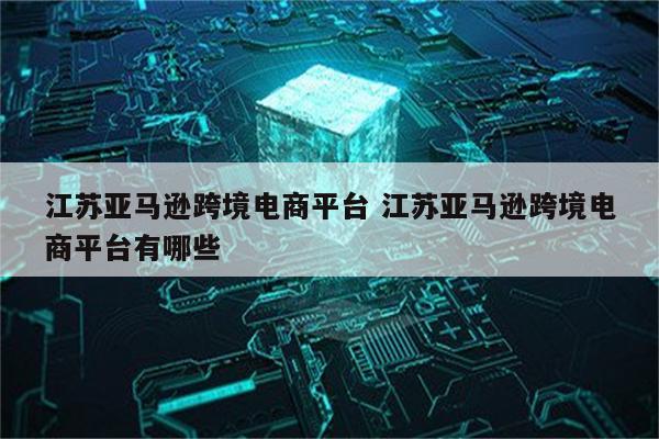 江苏亚马逊跨境电商平台 江苏亚马逊跨境电商平台有哪些