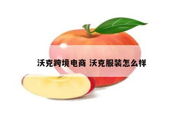 沃克跨境电商 沃克服装怎么样