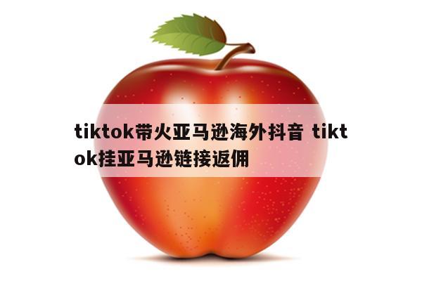 tiktok带火亚马逊海外抖音 tiktok挂亚马逊链接返佣