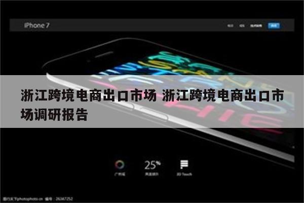 浙江跨境电商出口市场 浙江跨境电商出口市场调研报告
