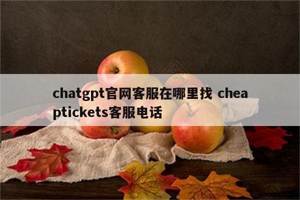 chatgpt官网客服在哪里找 cheaptickets客服电话