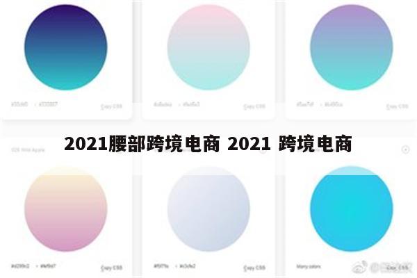2021腰部跨境电商 2021 跨境电商