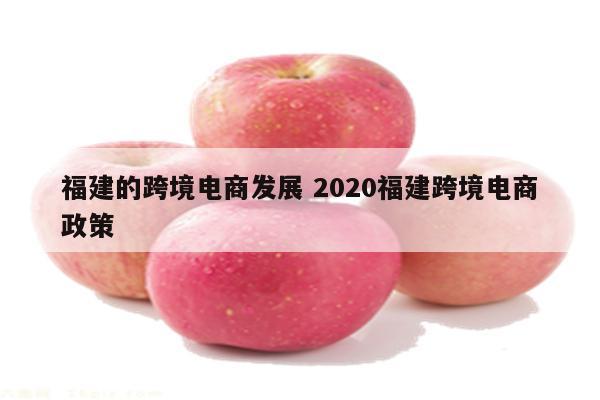福建的跨境电商发展 2020福建跨境电商政策