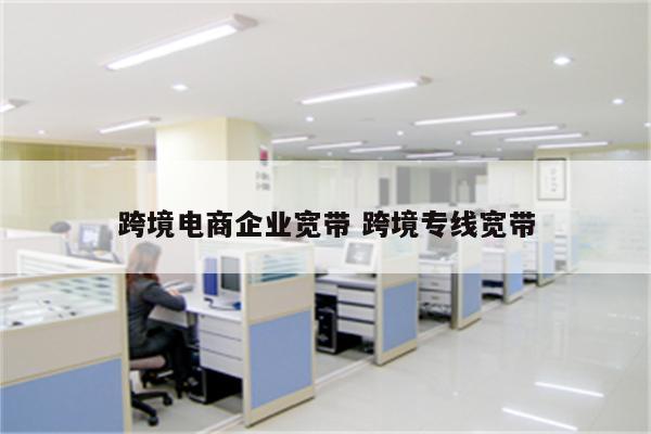 跨境电商企业宽带 跨境专线宽带