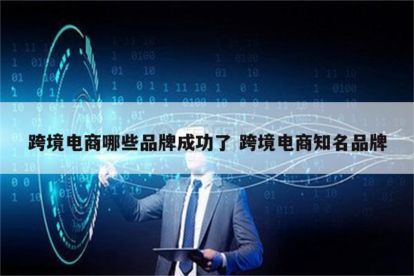 跨境电商哪些品牌成功了 跨境电商知名品牌