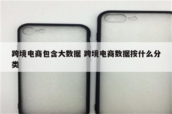 跨境电商包含大数据 跨境电商数据按什么分类