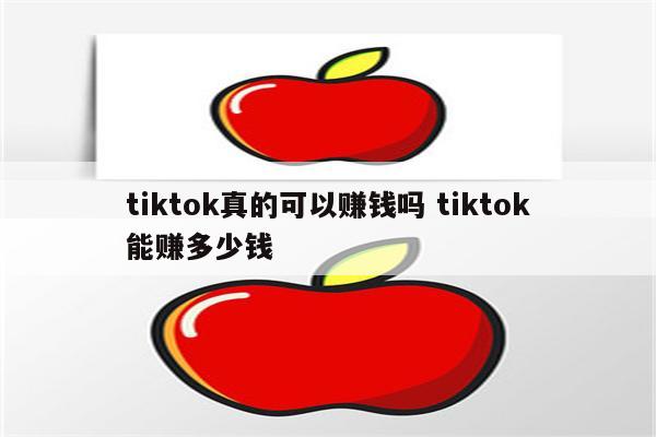 tiktok真的可以赚钱吗 tiktok能赚多少钱