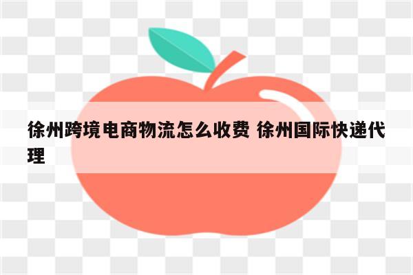 徐州跨境电商物流怎么收费 徐州国际快递代理