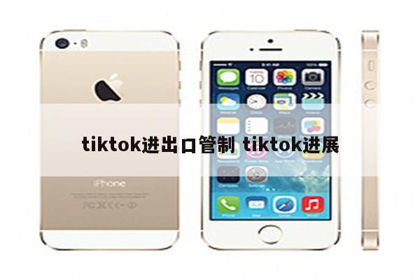 tiktok进出口管制 tiktok进展