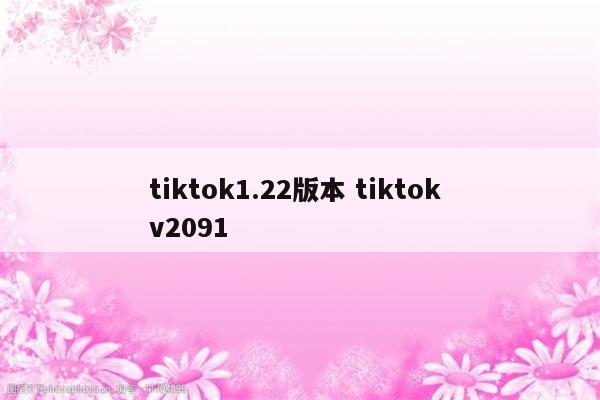 tiktok1.22版本 tiktok v2091