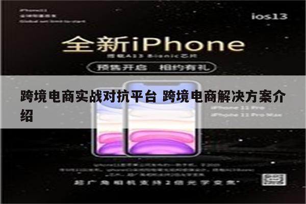 跨境电商实战对抗平台 跨境电商解决方案介绍