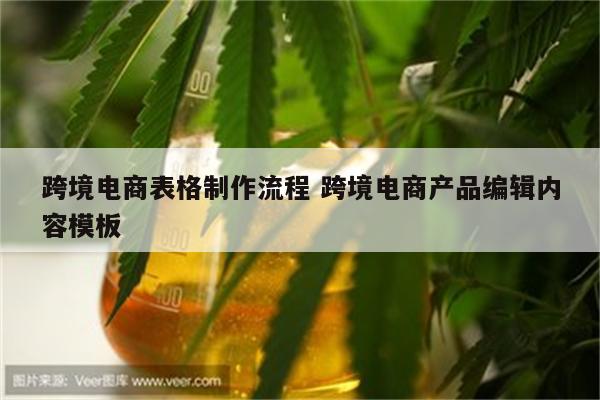 跨境电商表格制作流程 跨境电商产品编辑内容模板