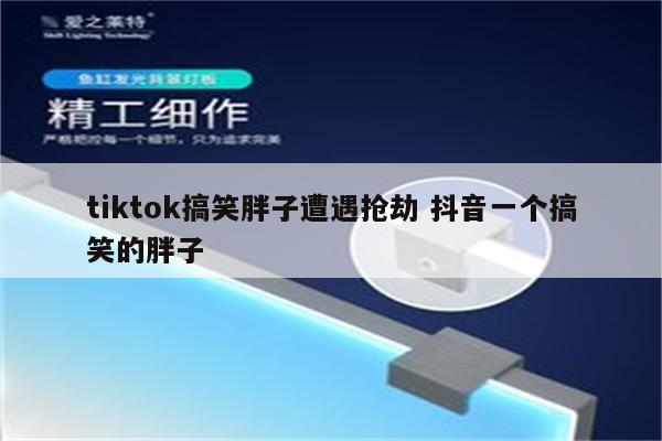 tiktok搞笑胖子遭遇抢劫 抖音一个搞笑的胖子