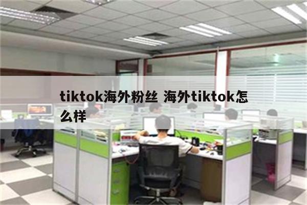 tiktok海外粉丝 海外tiktok怎么样