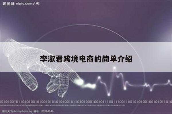 李淑君跨境电商的简单介绍