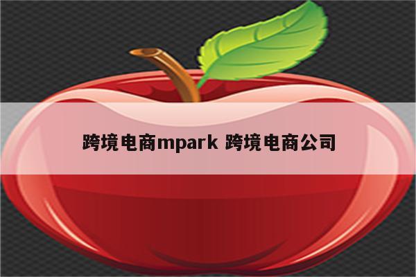 跨境电商mpark 跨境电商公司