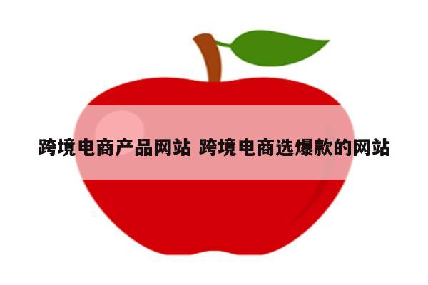 跨境电商产品网站 跨境电商选爆款的网站