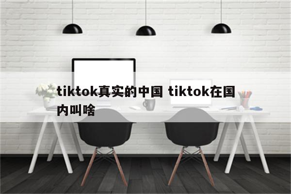 tiktok真实的中国 tiktok在国内叫啥
