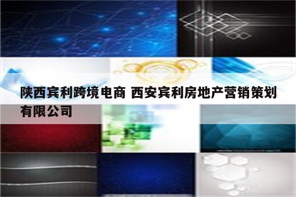 陕西宾利跨境电商 西安宾利房地产营销策划有限公司