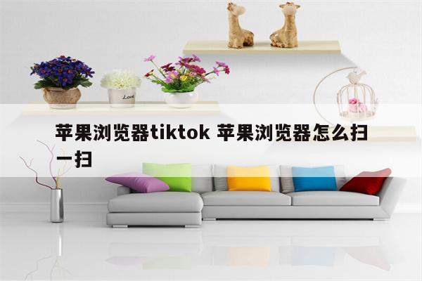 苹果浏览器tiktok 苹果浏览器怎么扫一扫