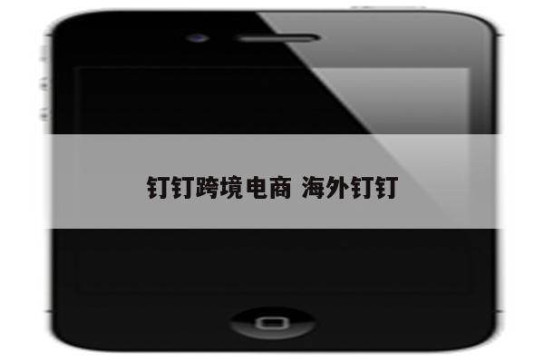 钉钉跨境电商 海外钉钉