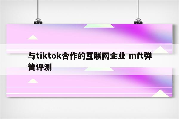 与tiktok合作的互联网企业 mft弹簧评测