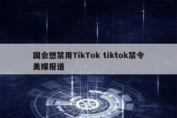 国会想禁用TikTok tiktok禁令美媒报道