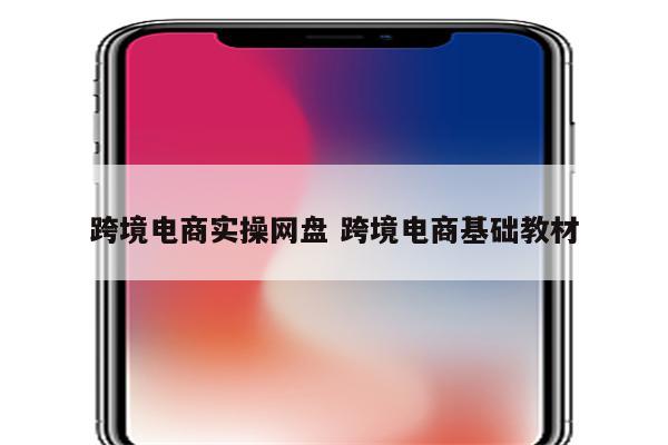 跨境电商实操网盘 跨境电商基础教材