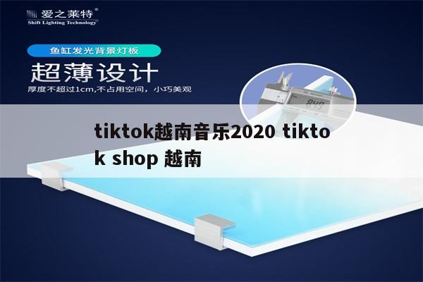 tiktok越南音乐2020 tiktok shop 越南