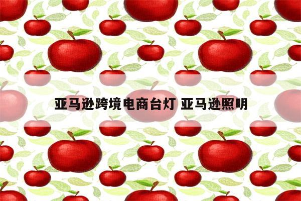 亚马逊跨境电商台灯 亚马逊照明