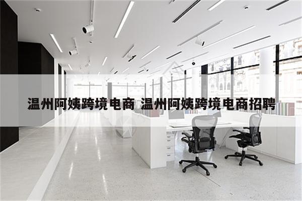 温州阿姨跨境电商 温州阿姨跨境电商招聘